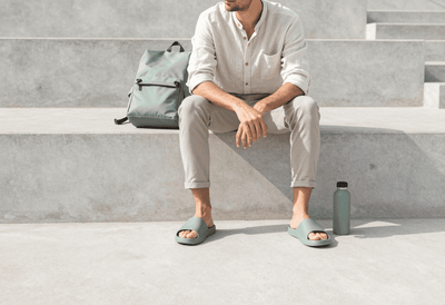 Contoured Footbed Slides for Workdays on Hard Floors