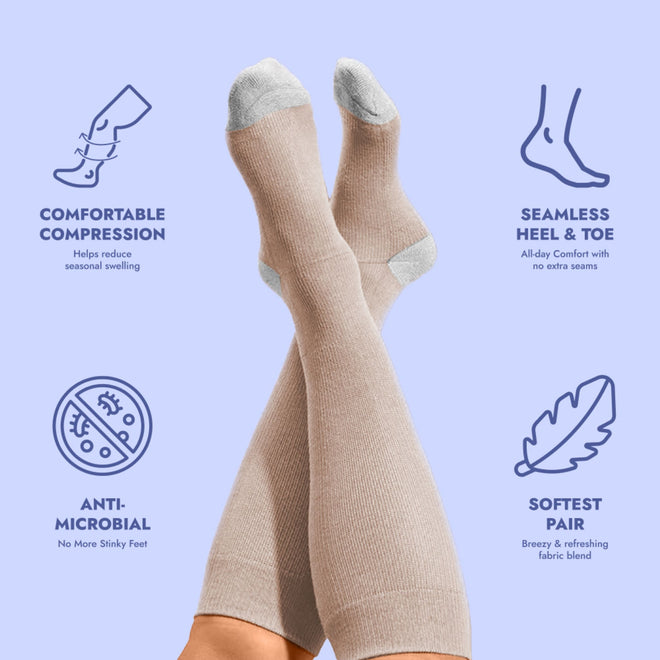 Compression Socks - Cloud Slides
