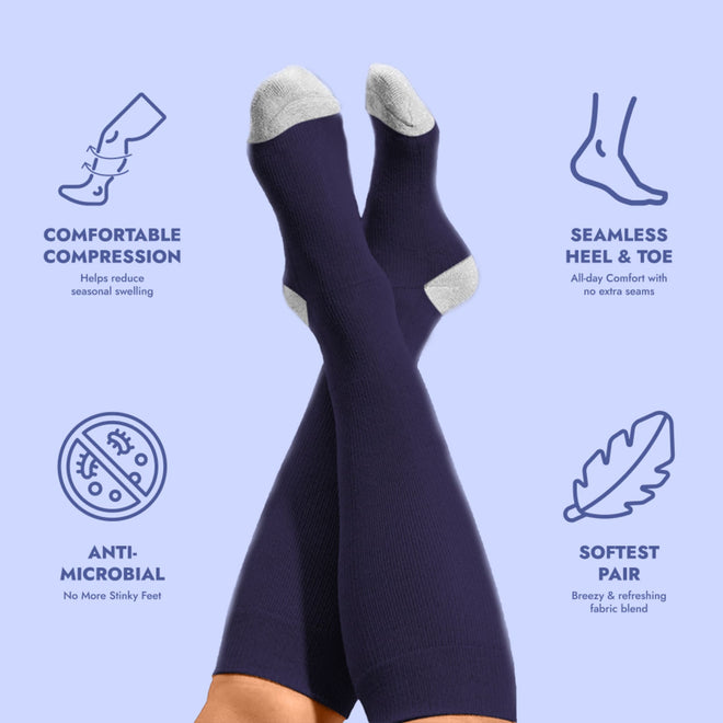 Compression Socks - Cloud Slides