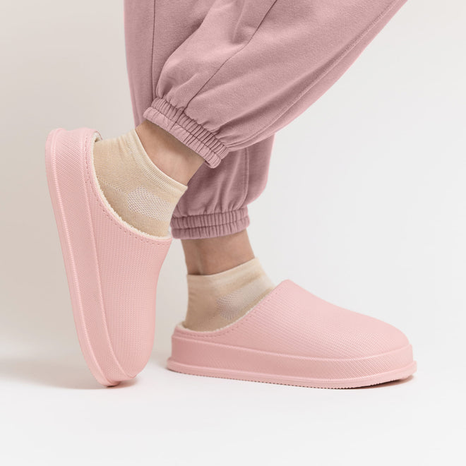Cushion Slides with Fur - Cloud Slides
