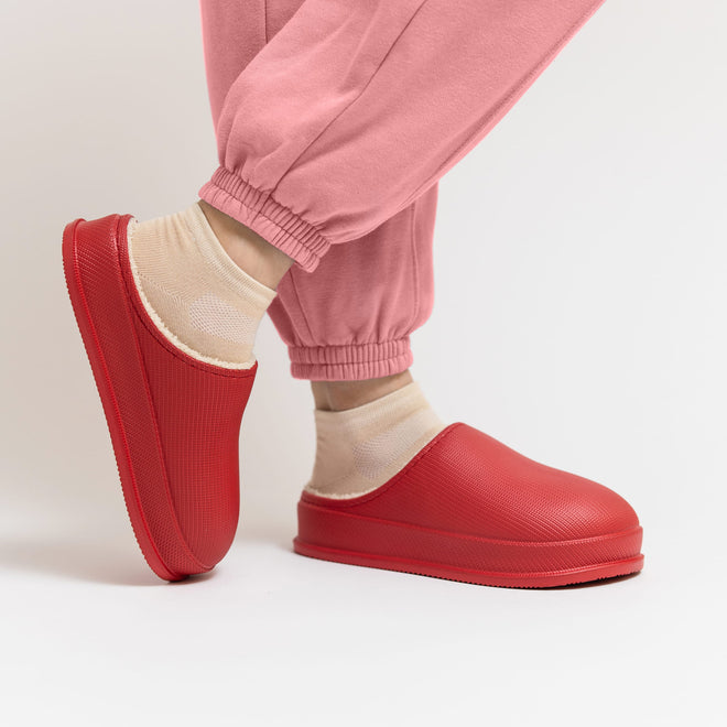 Cushion Slides with Fur - Cloud Slides