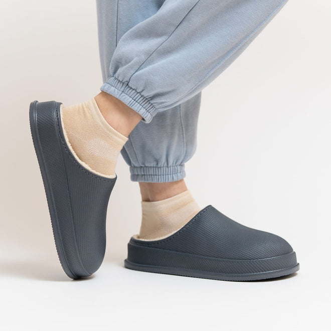 Cushion Slides with Fur - Cloud Slides