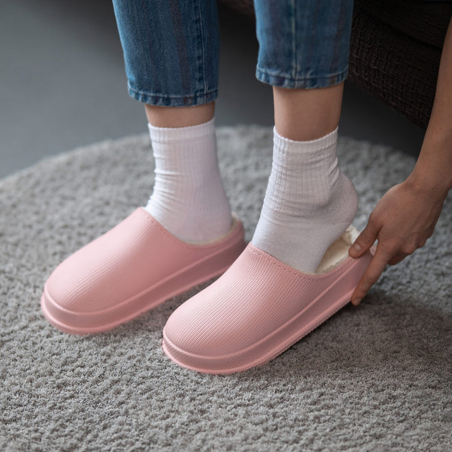 Cushion Slides with Fur - Cloud Slides