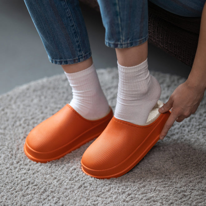 Cushion Slides with Fur - Cloud Slides