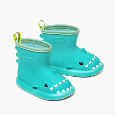 Kids Waterproof Shark Rain Boots