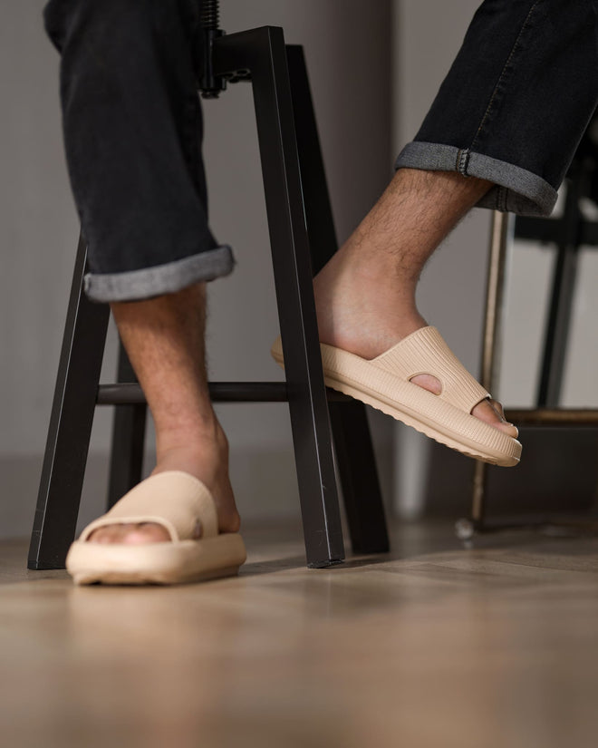 Mens Cushion Slides - Cloud Slides