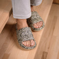 Mens Cushion Slides - Cloud Slides Leopard