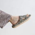 Mens Cushion Slides - Cloud Slides Leopard